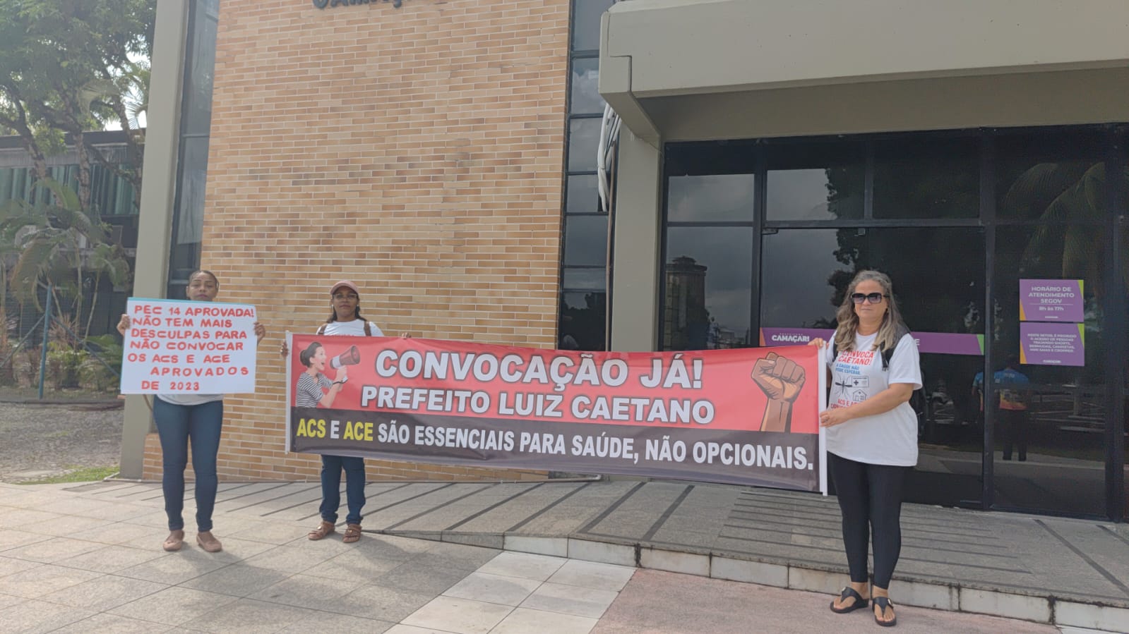CAMAÇARI: Concursados aprovados em cadastros reserva para os cargos de agentes de endemias e agente comunitários de saúde,  reivindicam convocação.